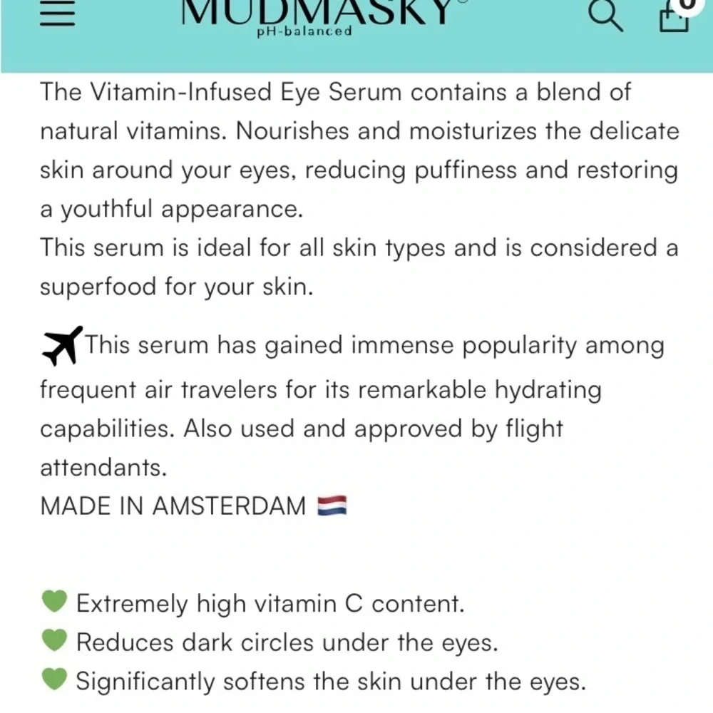 Mudmasky Vitamin-Infused Eye Serum